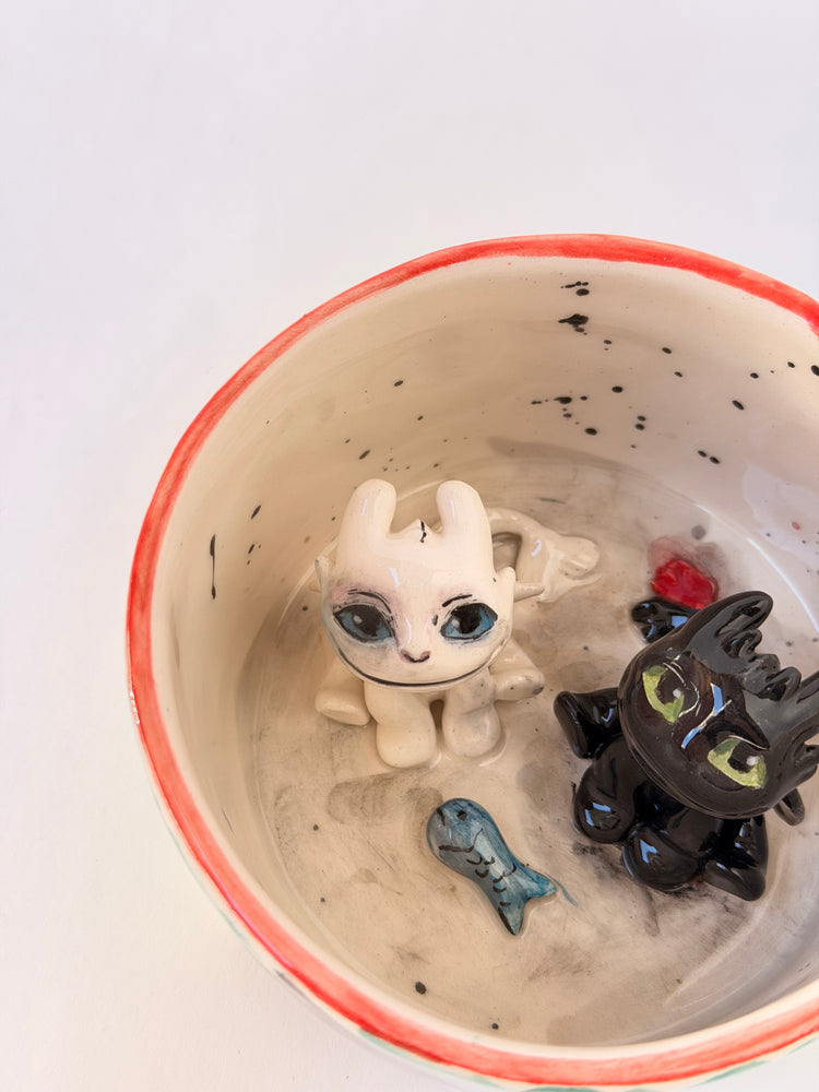 Dragons handmade ceramic mug
