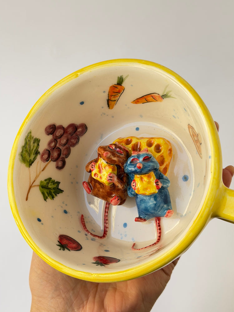 Little Chef and brother handmade ceramic mug