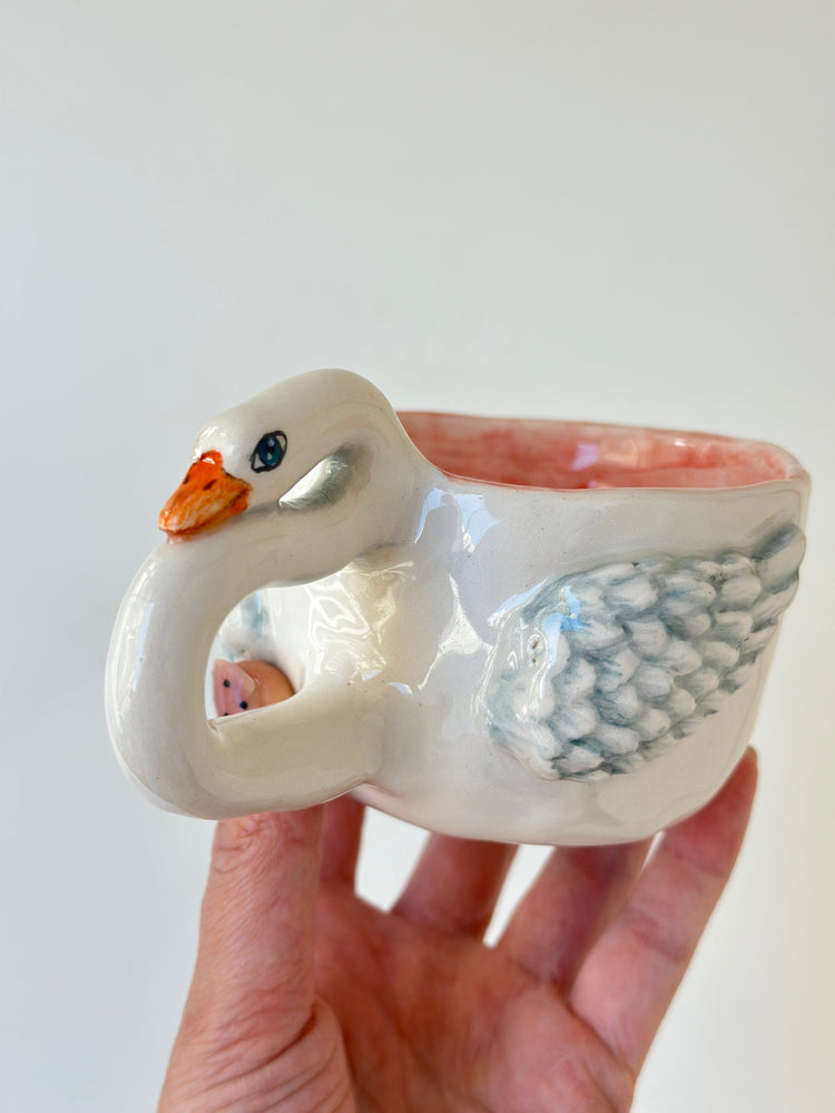 Swan handmade cup