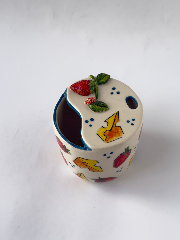 Little chef handmade takeaway mug