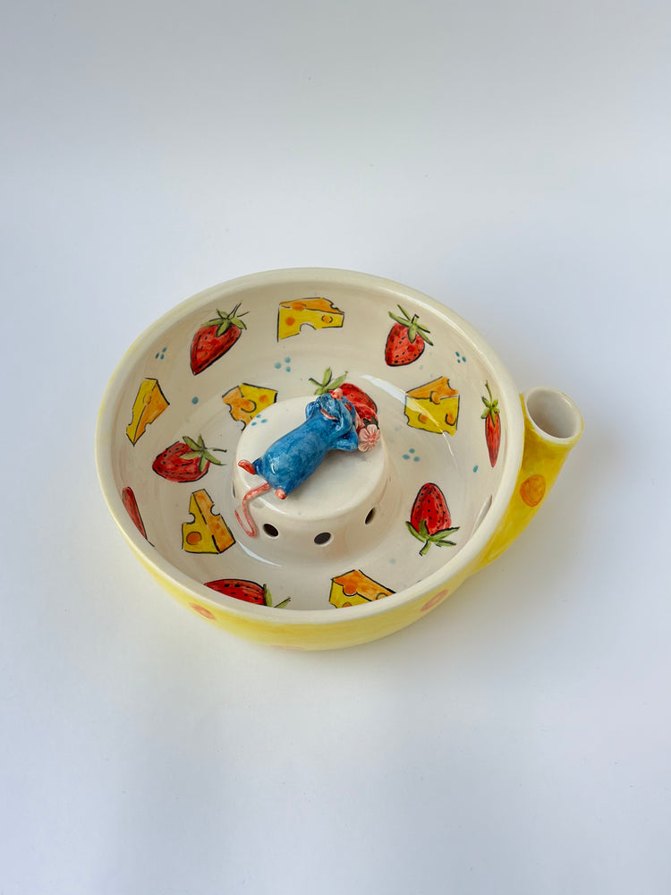 Little Chef handmade ceramic fruit washing bowl