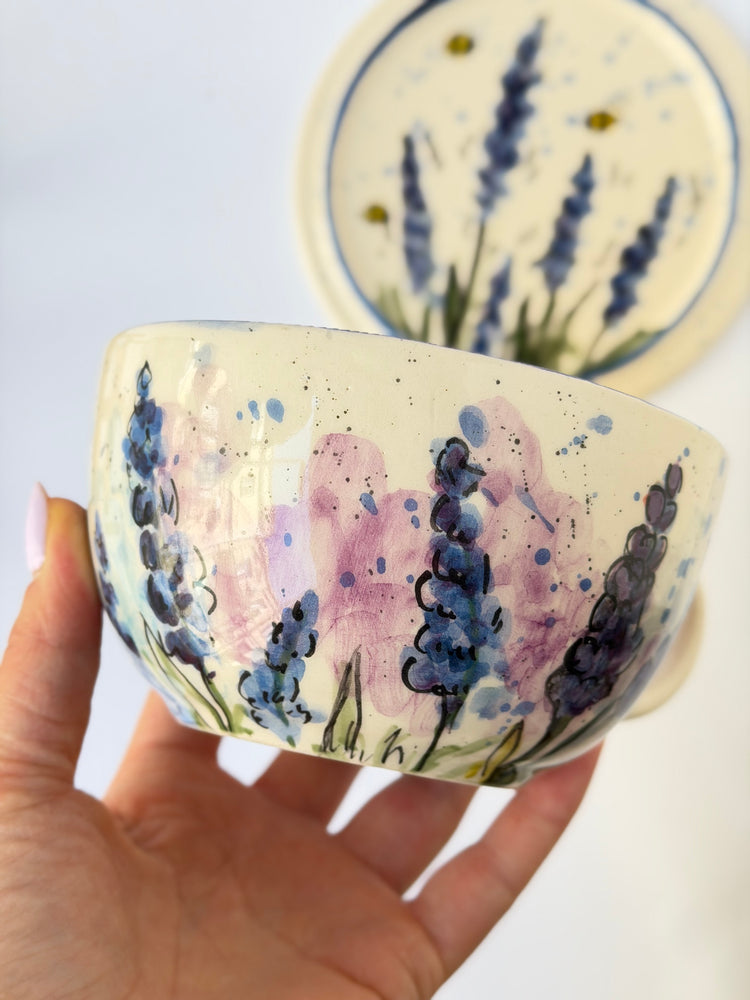 Lavender handmade ceramic mug