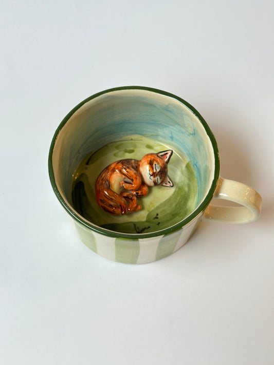 Cat handmade mug