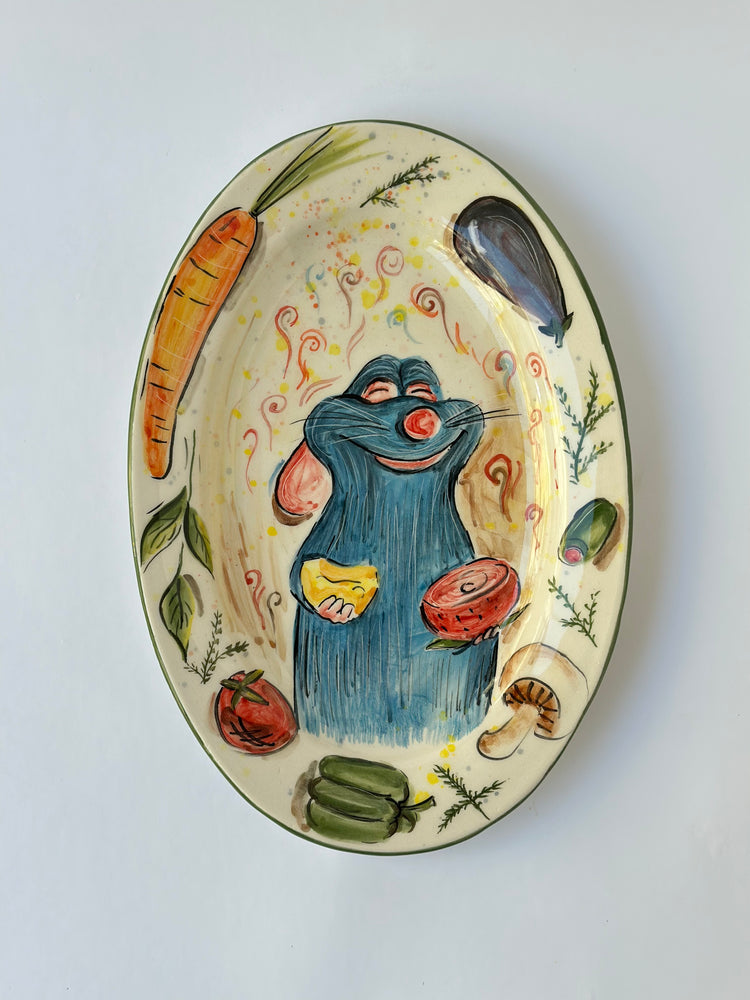 Little Chef handmade plate (28x18)