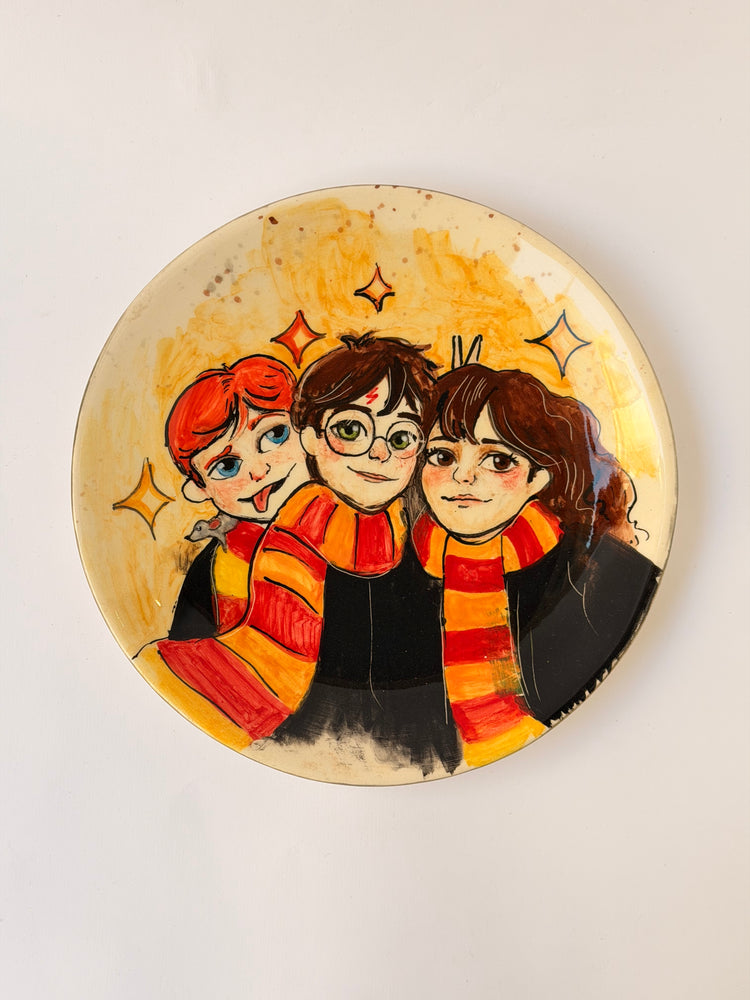 Friends handmade ceramic plate