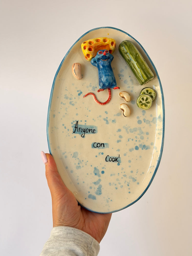 Little Chef handmade ceramic plate