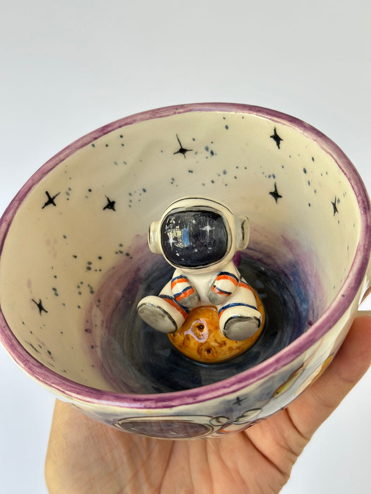 Astronaut handmade ceramic mug