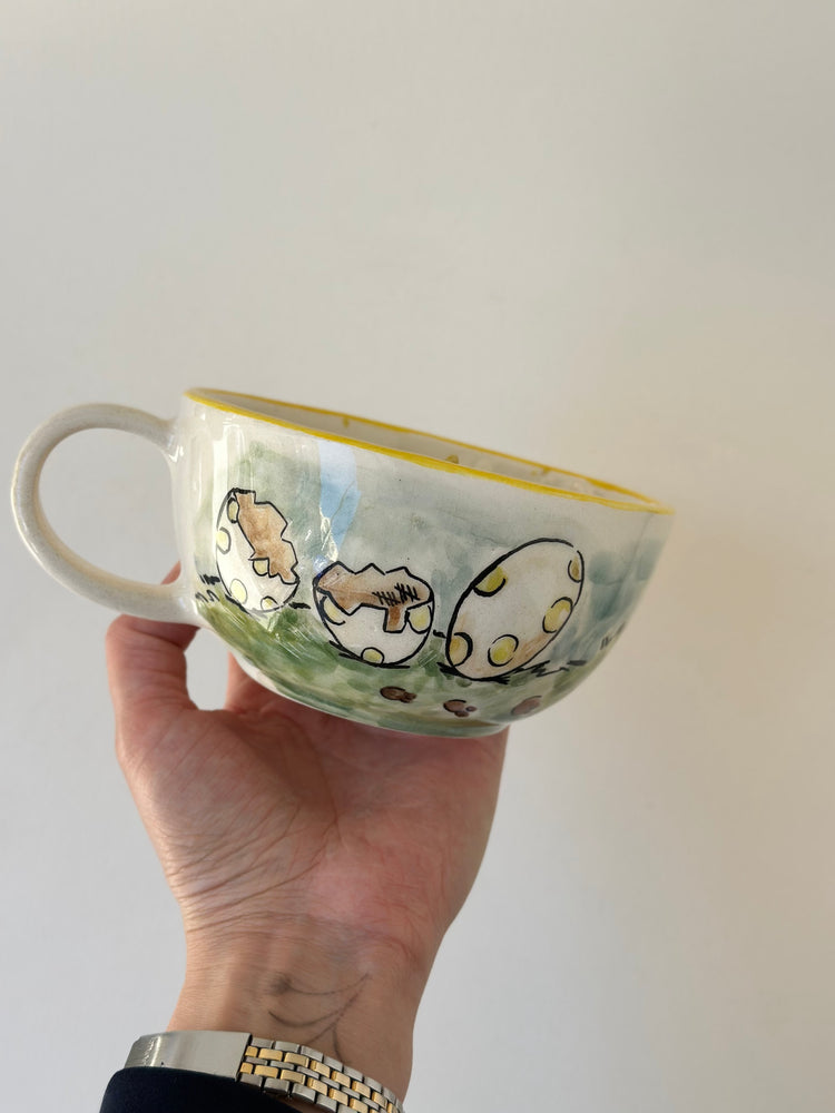 Dinosaur handmade mug
