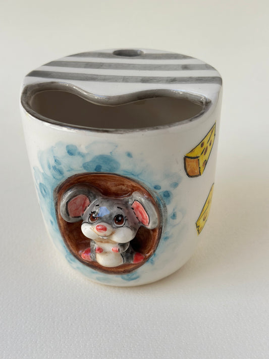 Handmade Mouse takeaway mug