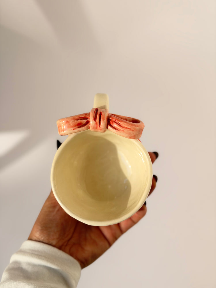Pink Handmade ceramic cup