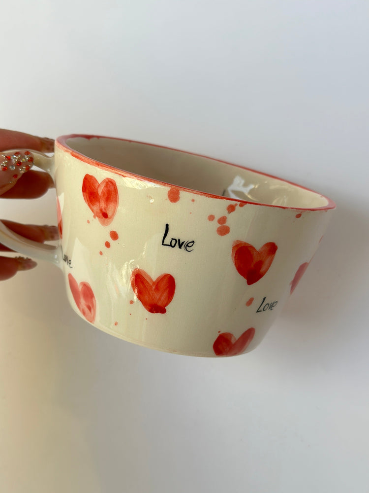 Rats love mug handmade