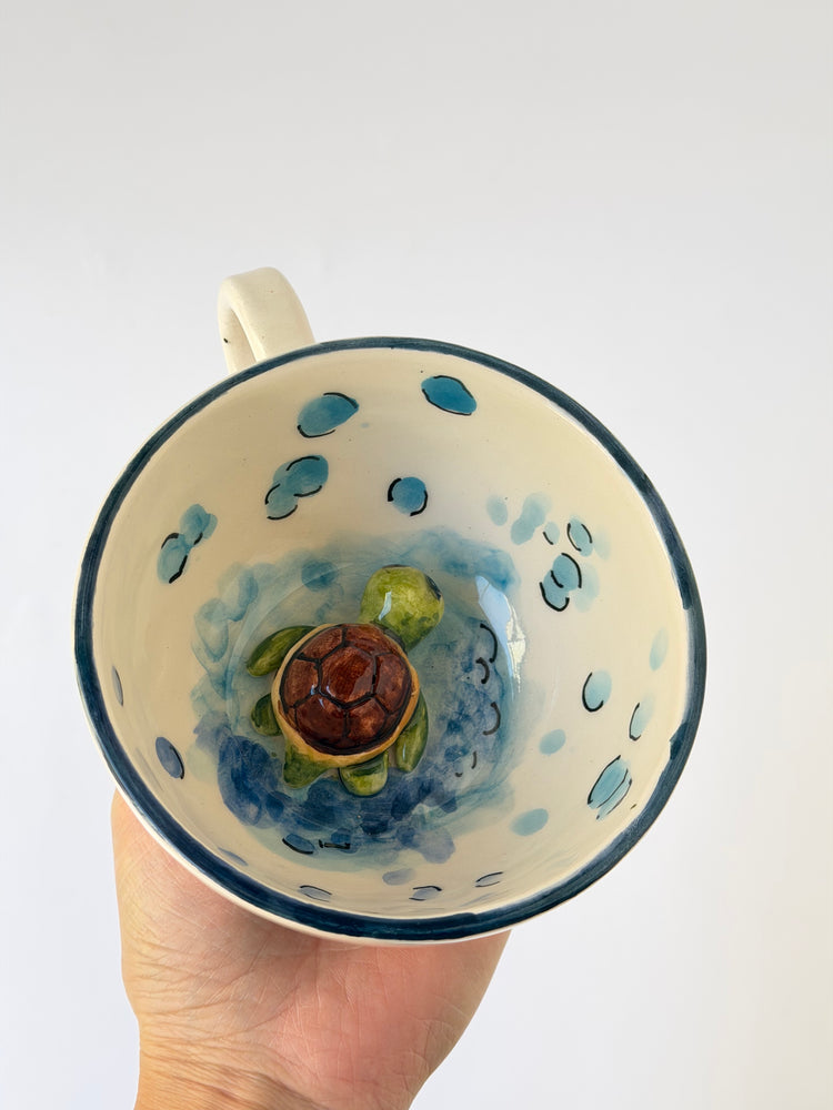 Frog handmade ceramic mug