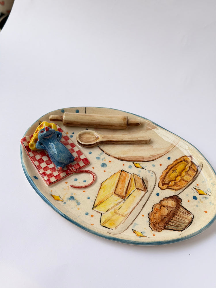 Little Chef handmade ceramic plate