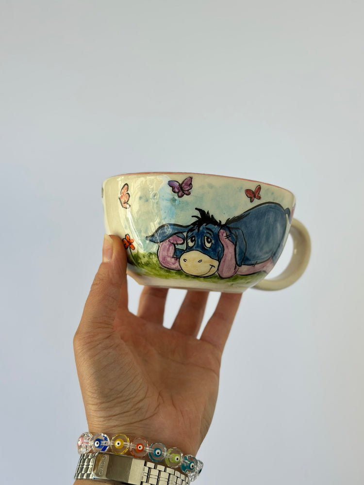 Donkey handmade mug ceramic