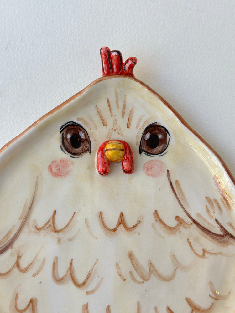 Chicken handmade plate
