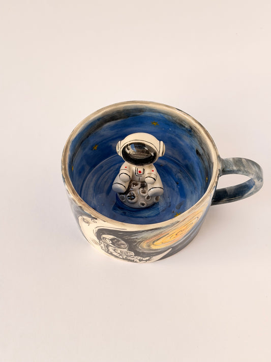 Astronaut handmade ceramic mug