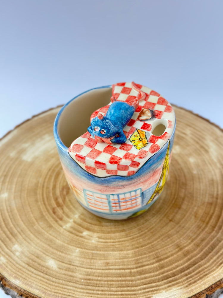 Little Chef handmade takeaway mug