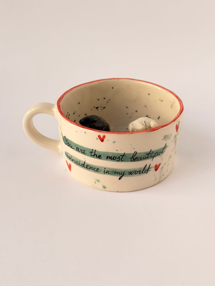 Dragons handmade ceramic mug