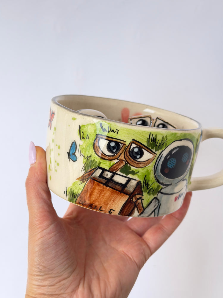 Couple handmade ceramic mug