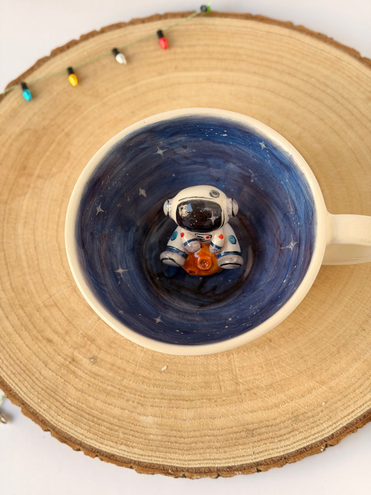 Astronaut handmade ceramic mug