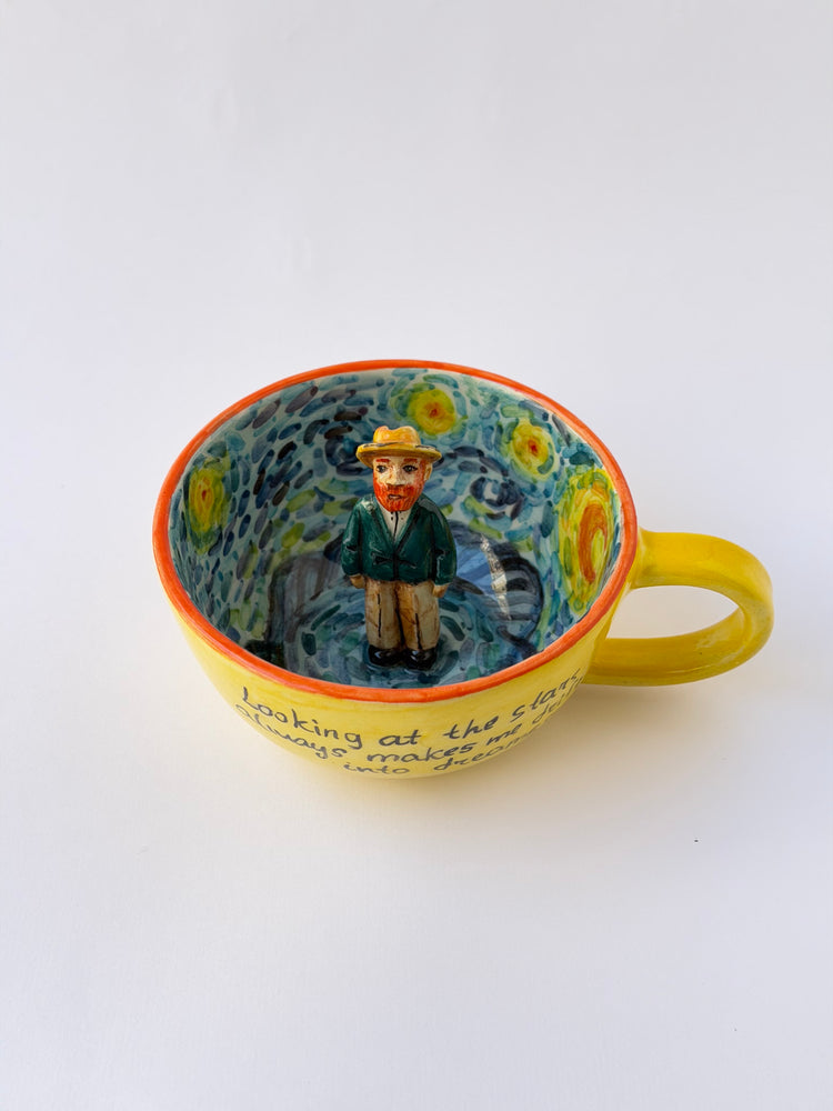Handmade ceramic vincent mug