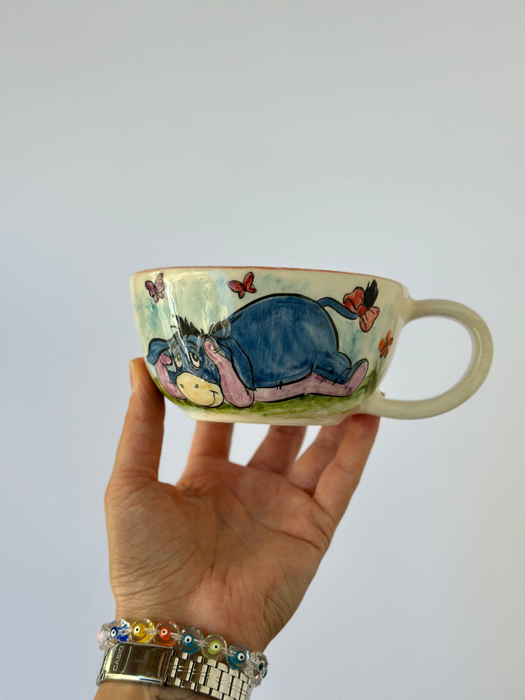 Donkey handmade mug ceramic