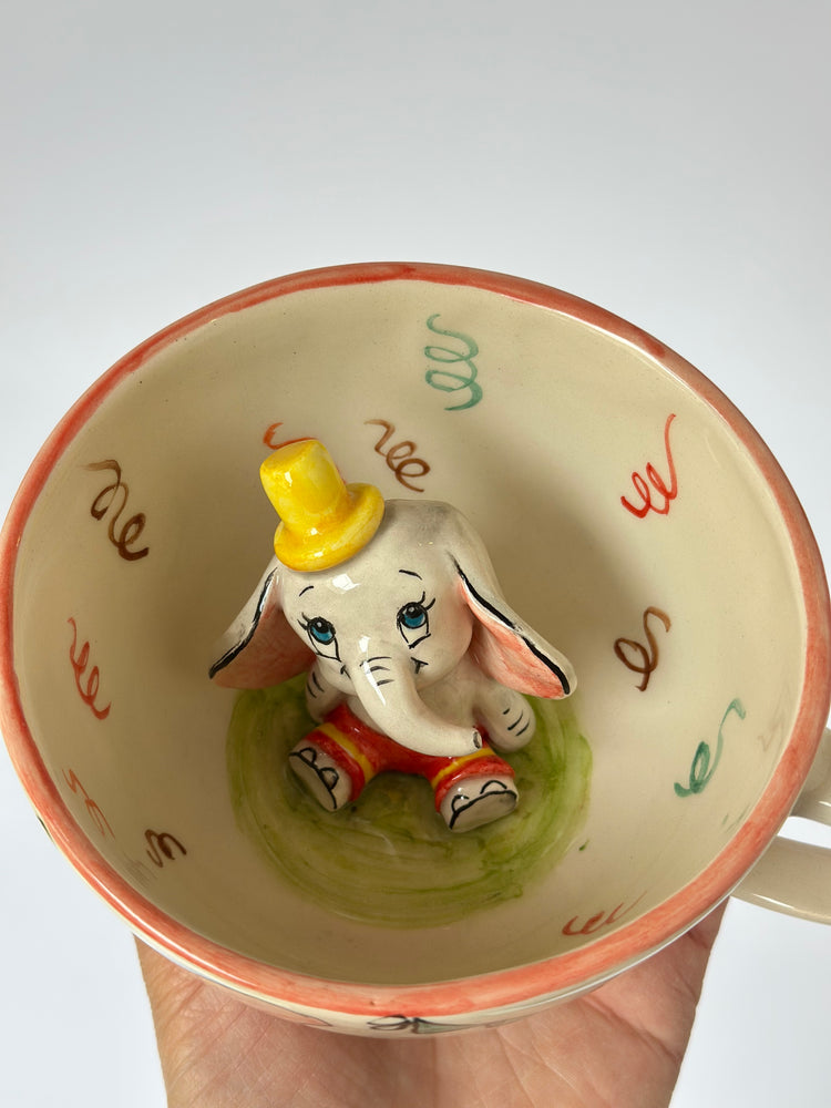 Elephant handmade ceramic mug