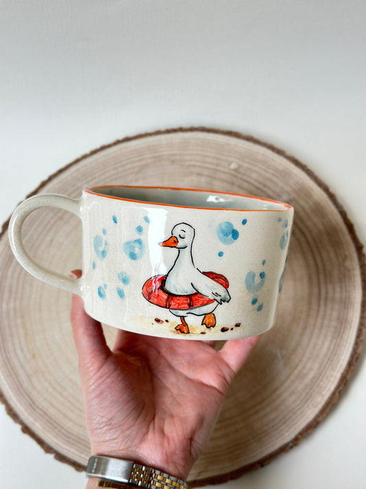 Duck handmade mug