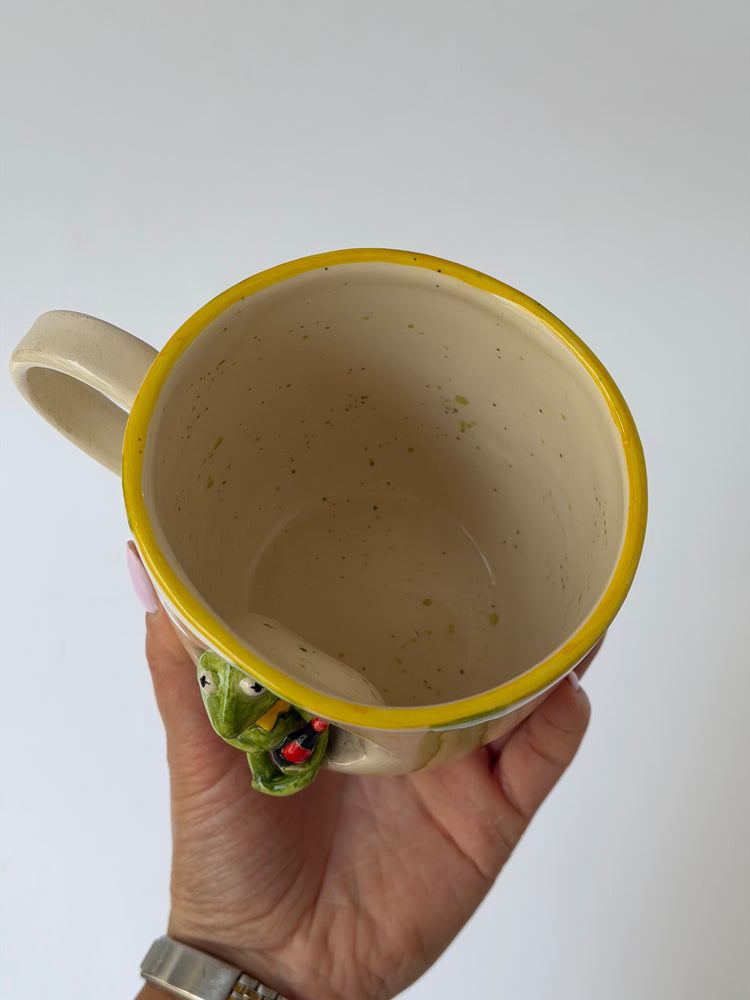 Kermit handmade ceramic mug
