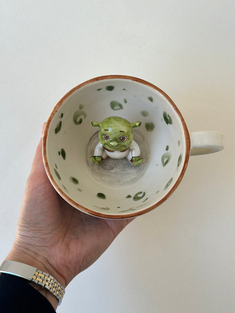 Shrek handmade ceramic mug