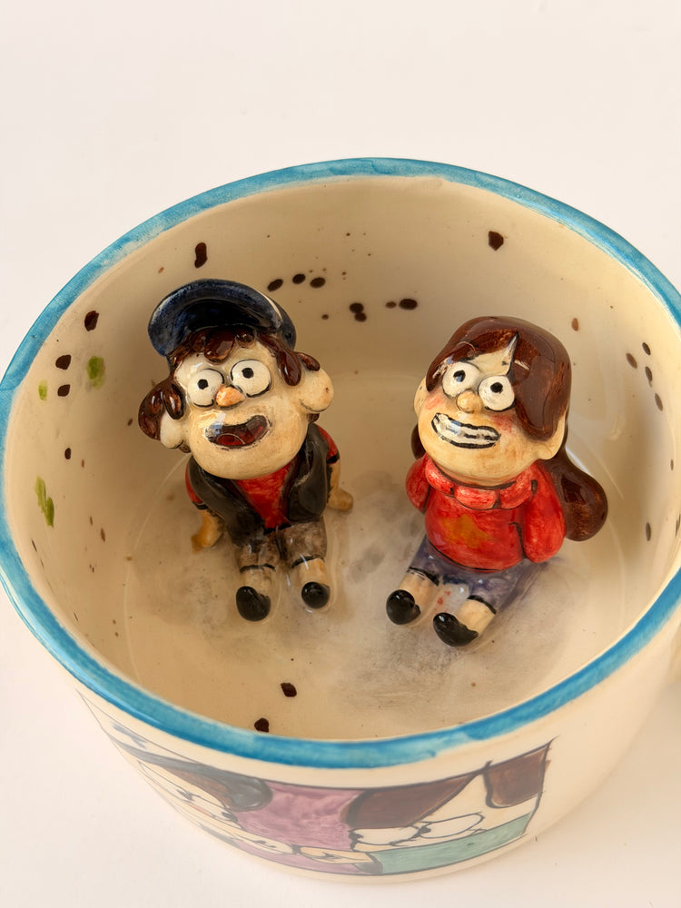 Friends handmade ceramic mug