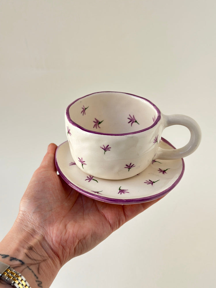 Handmade cup and plate