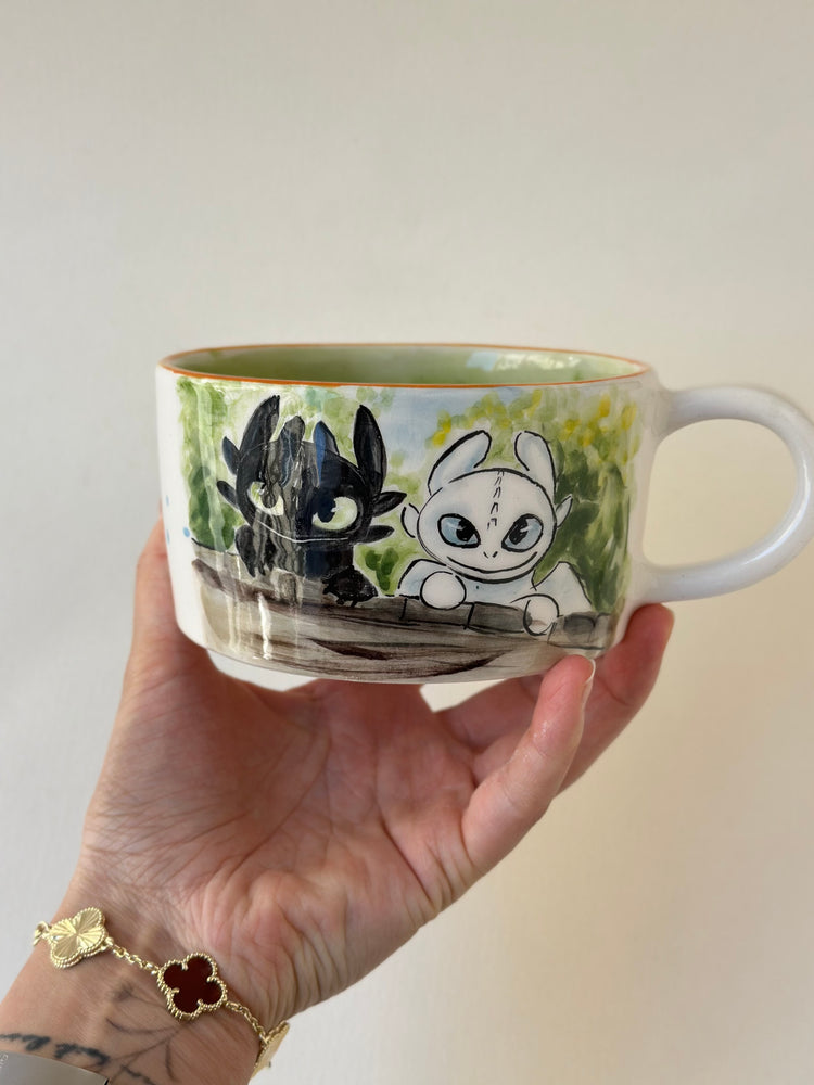 Dragon handmade ceramic mug