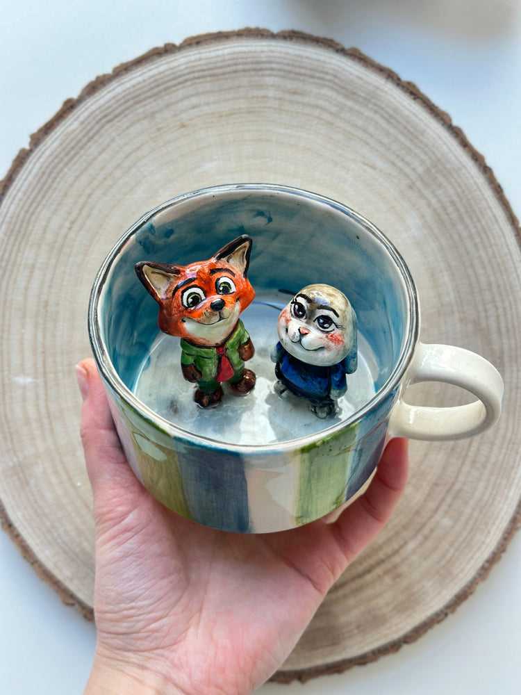 Nick and Judy handmade mug