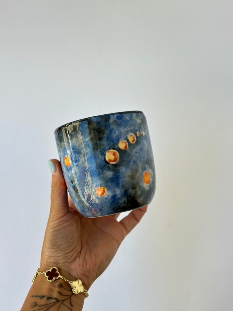 Little Prince handmade ceramic takeaway mug