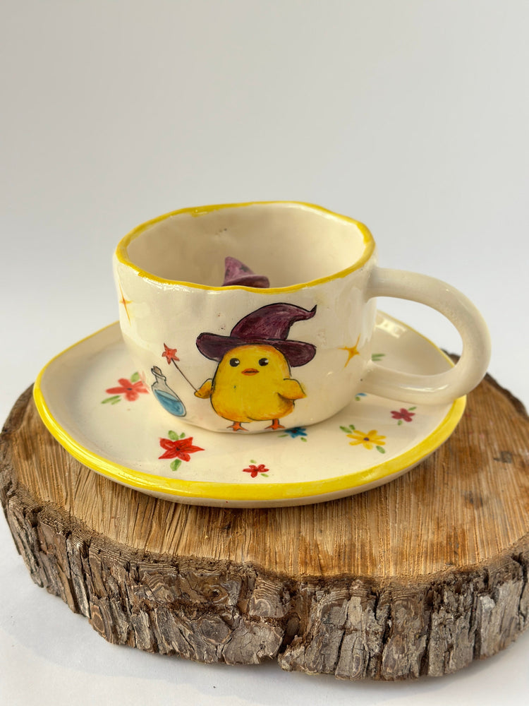 Chick 🐥 handmade mug and plate
