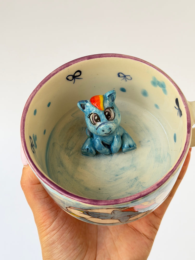 Unicorn handmade ceramic mug