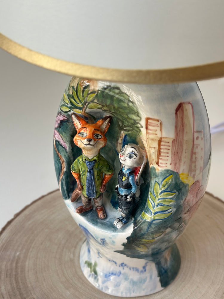 Nick and Judy handmade ceramic lamp