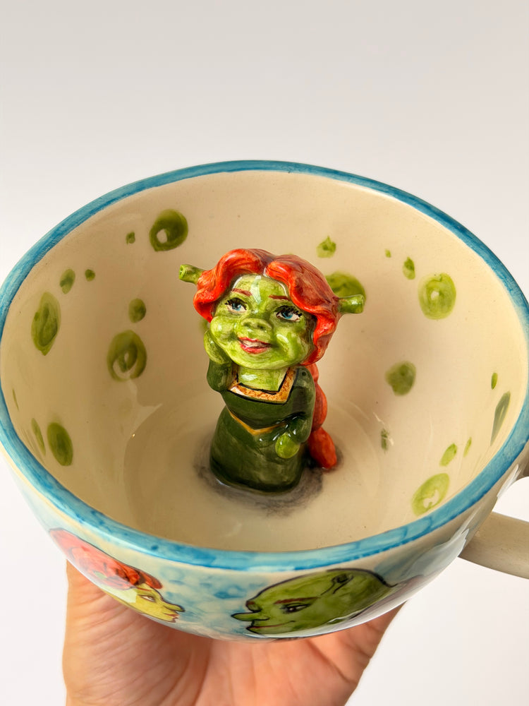 Green giant handmade ceramic mug