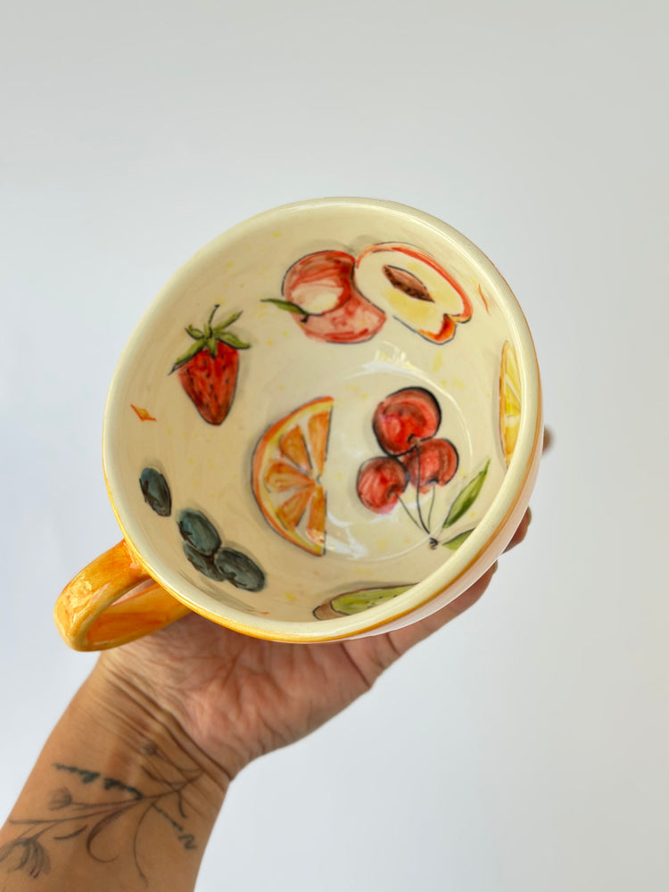 Summer Fruits Handmade special mug ceramic