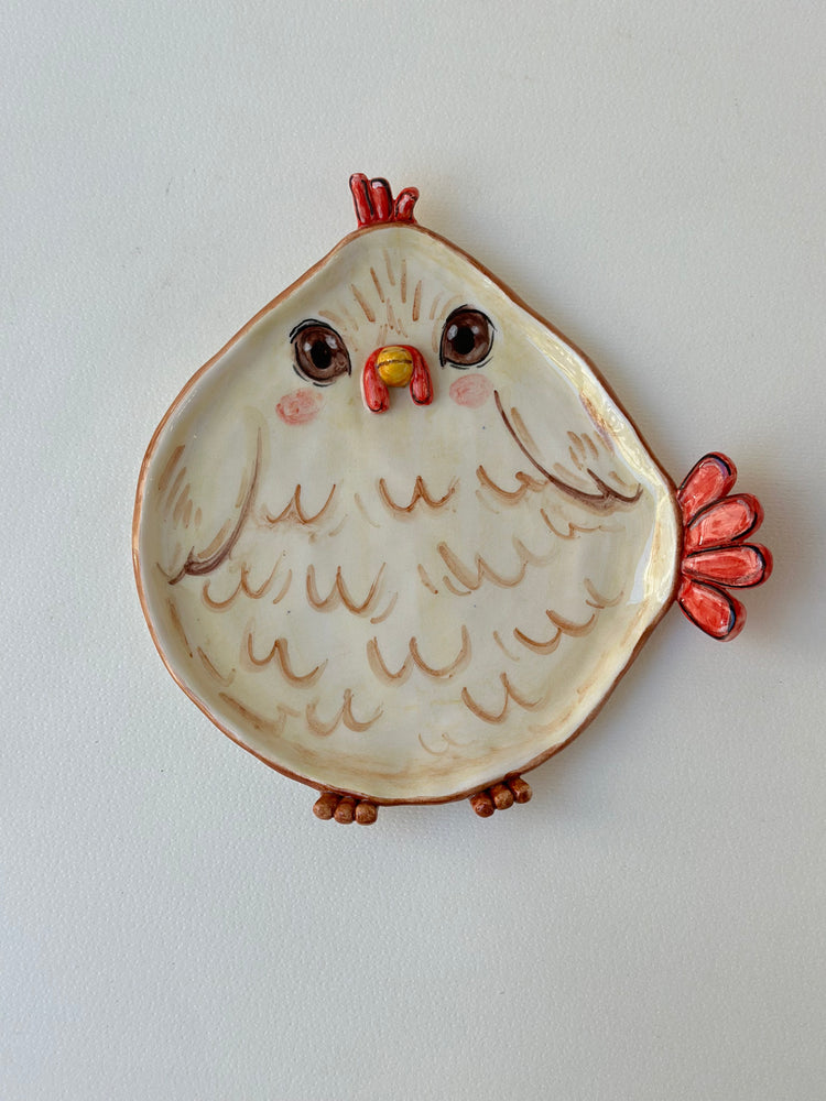 Chicken handmade plate