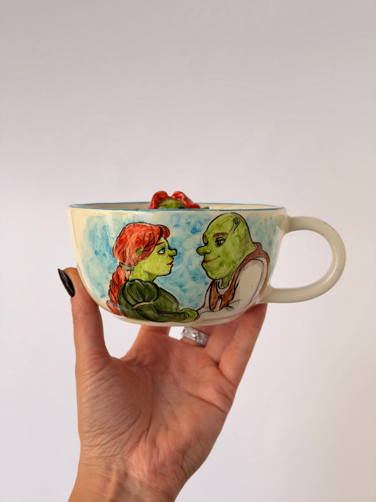 Green giant handmade ceramic mug