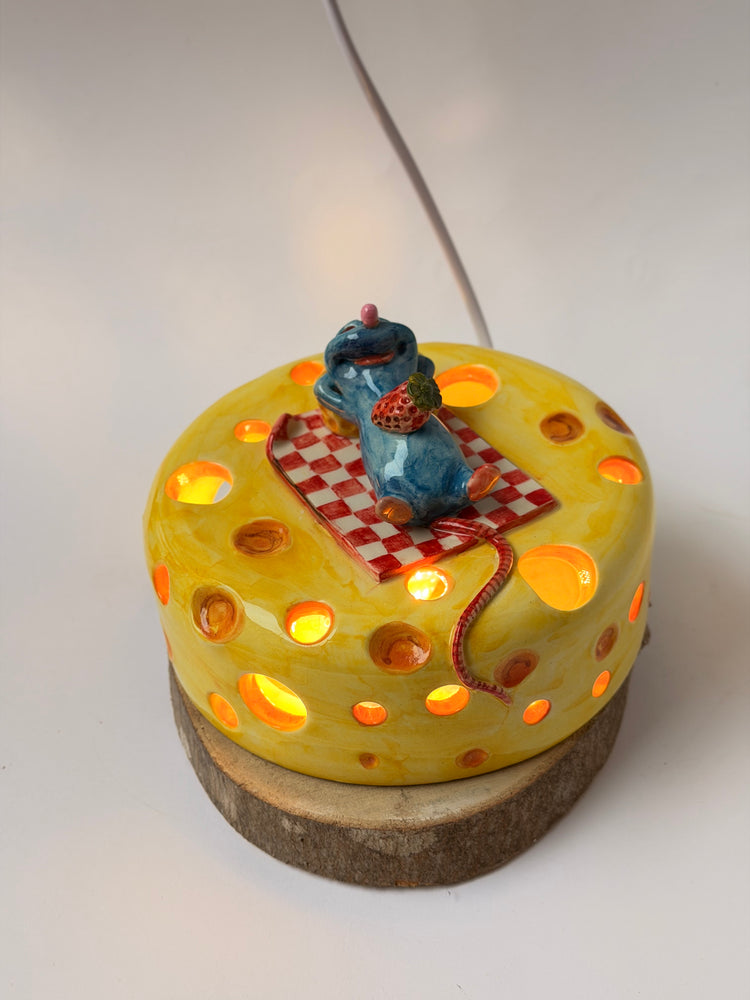 Little Chef ceramic handmade lamp