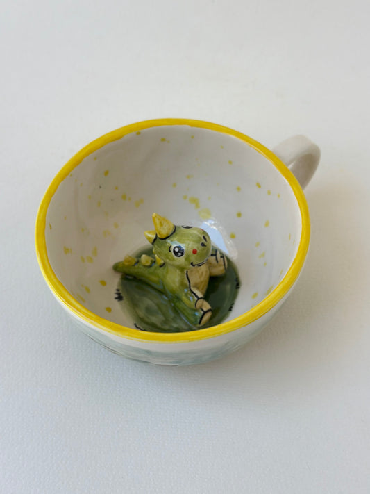 Dinosaur handmade mug