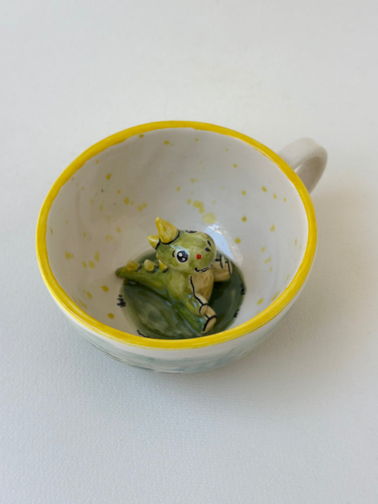 Dinosaur handmade mug