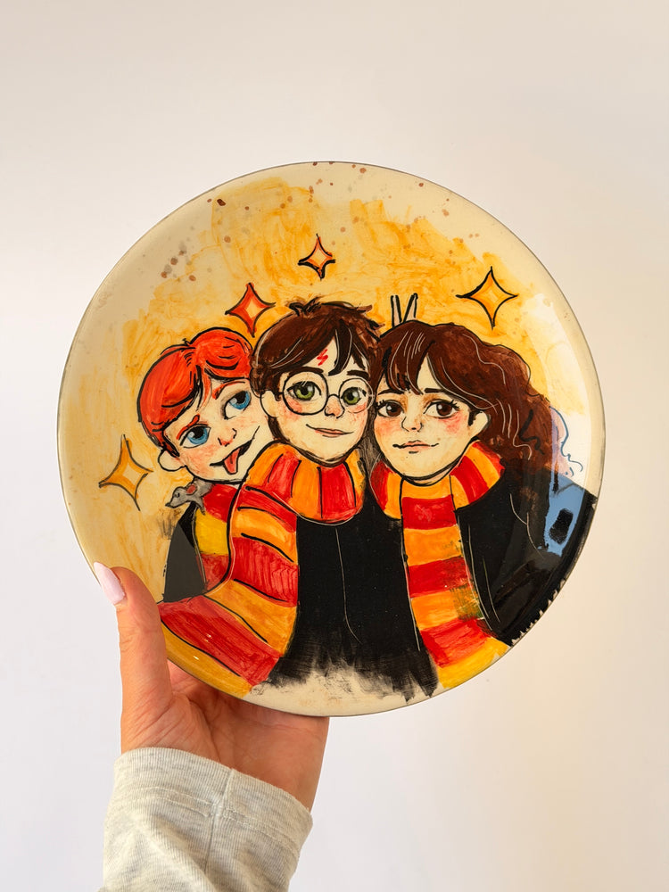Friends handmade ceramic plate