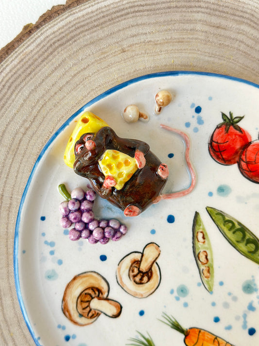 Mouse handmade plate