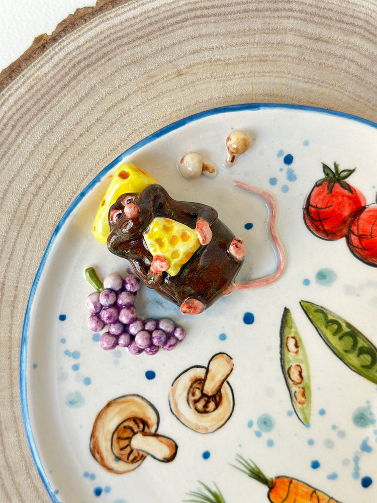 Mouse handmade plate