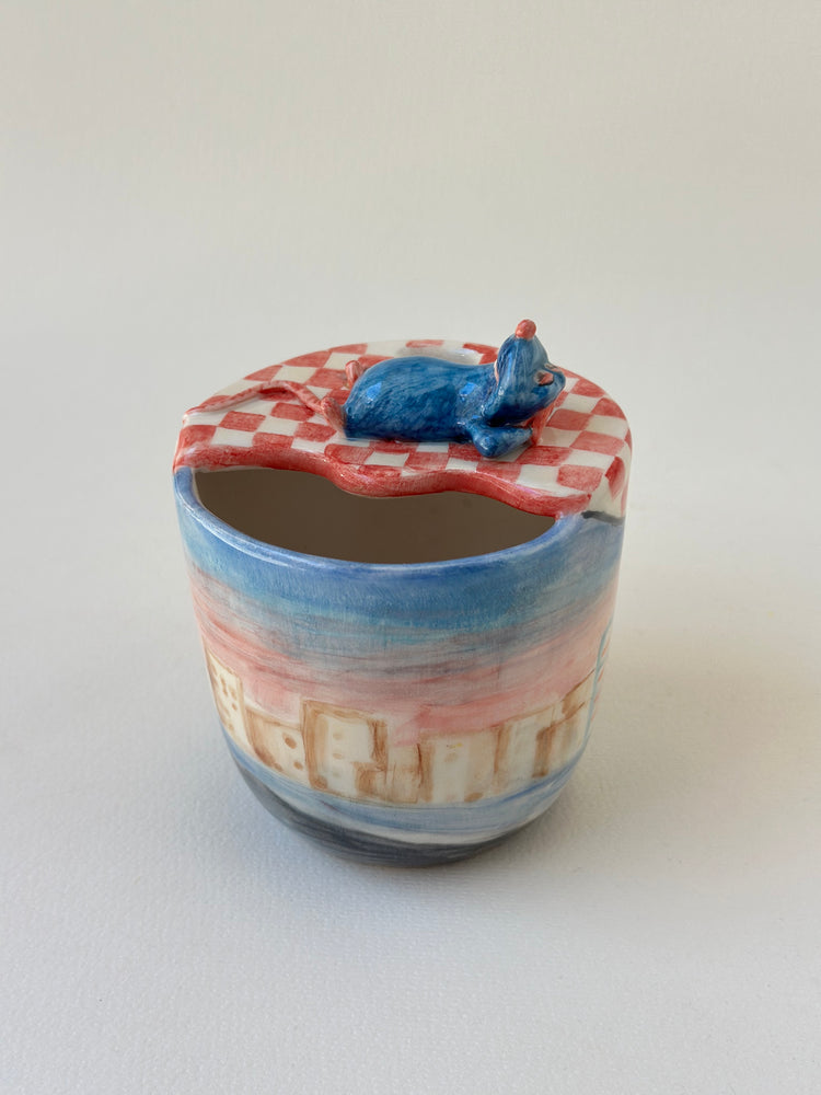Little Chef handmade takeaway mug