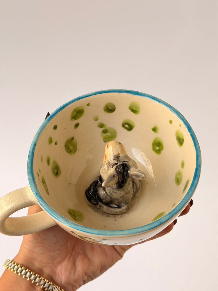 Donkey handmade ceramic mug